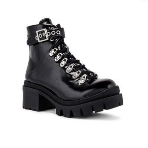 Jeffrey Campbell- Chech Lug Sole Ankle Tie Boot